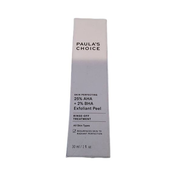 BNIB~PAULA'S CHOICE Skin Perfecting 25% AHA + 2% BHA Exfoliant Peel~1 fl. oz. - Picture 1 of 2